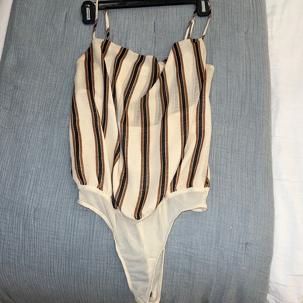 ASTR Cowl Neck Bodysuit